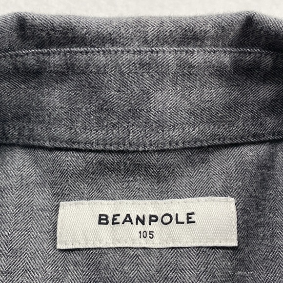 Beanpole Multi Stripe Pattern Chest Embroidery Long Sleeve Button Up Shirt - Picture 15 of 16